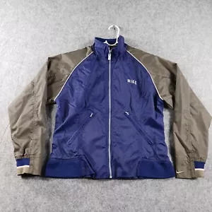 Nike Track Jacket Womens Size Small 4-6 Blue Lined Full Zip Y2K Vintage - Picture 1 of 12