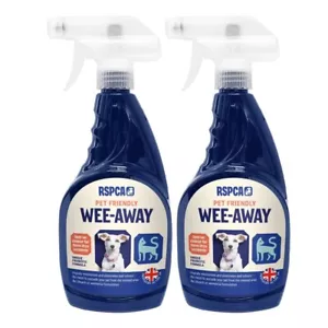 RSPCA Stain & Odour Remover Wee Away Probiotic 2 x 500ml Pet Friendly - Picture 1 of 6