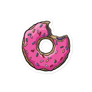 Donut Vinyl Sticker Cartoon Decal - Picture 1 of 4