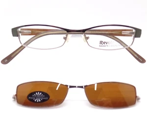 Revolution Rahmen mit Clip Ons REV 621 metallbraun polarisiert neu authentisch - Bild 1 von 6