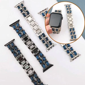 Women Chain Bracelet Band Strap for Apple Watch 10 9 8 7 6 5 Ultra 40/41/45/49mm - Picture 1 of 24