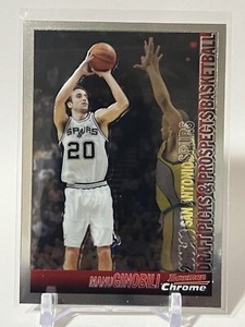 2005-06 Bowman Chrome San Antonio Spurs Basketball Card #36 Manu Ginobili