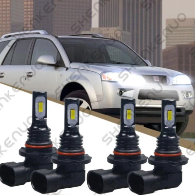 Front LED Headlights Hi & Lo Lights Bulbs For Saturn Vue 2006 2007 6000K WHITE - Image 1 of 4