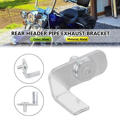 Pestaña de soporte de escape de tubo de cabezal trasero para Harley Street Electra Glide FLHTC FLHX Foto 1 de 4