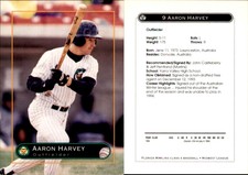 Aaron Harvey 1995 Kane County Cougars #NNO Card *AutographDen*