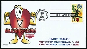 USA, SCOTT # 4625, USA CACHETS FDC COVER - STRONG HEALTHY HEART, 2012 - Picture 1 of 1