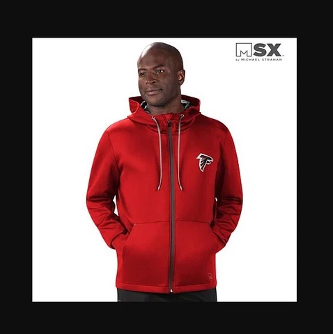 MSX by Michael Strahan Atlanta Falcons Mens Performance Full-Zip Hoodie NFL Cover