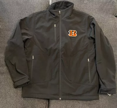 Men’s Cincinnati Bengals G-III Sports Carl Banks Strong Side Soft Shell Jacket - Image 1 of 4