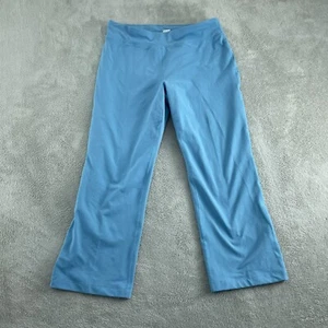Lands End Womens 1X Blue Stretch Pants 1048 - Picture 1 of 10