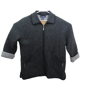 J G Hook Wool Coat Size Large Women’s Dark Gray Full Zip Jacket - Picture 1 of 9