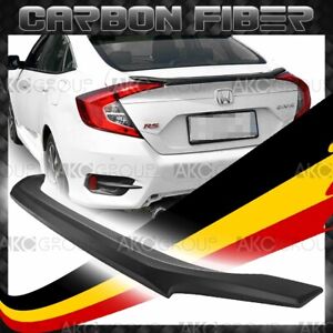 High Quality ABS Black Rear Trunk Wing Spoiler Unpaint For 16-17 Honda Civic