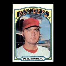 Pete Broberg 1972 Topps Rookie Texas Rangers #64 Set Break!