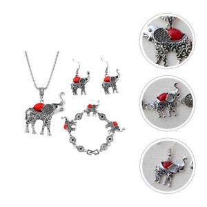  Elephant Pendant Necklace Ethnic Tribal Jewelry Earrings The Gift Bracelet
