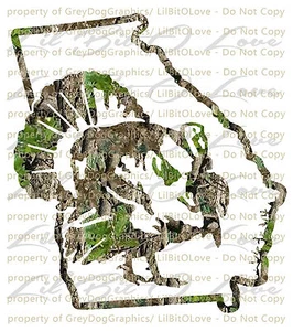 Camouflage Camo Georgia Türkei Jäger Jagd Vinyl Aufkleber Sticker Gobbler Jake - Bild 1 von 1