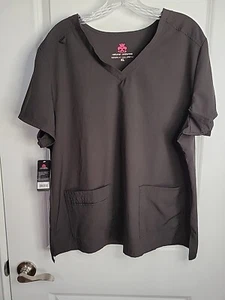 Natural Uniforms Modern Fit Cool Stretch Scrub 8400 Top Woman's XL Black NWT - Picture 1 of 6