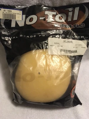 Воздушный фильтр No Toil 140-45 подходит для Kawasaki KX250F 2004-2005 Suzuki RMZ250 2004-2006 - Изображение 1 из 2
