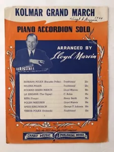 KOLMAR GRAND MARCH PIANO ACCORDION SOLO Lloyd Marvin - Bild 1 von 2