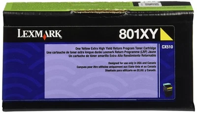 Tóner amarillo original Lexmark 80C1XY0. Nueva caja sellada, ¡enviamos rápido! Foto 1 de 3
