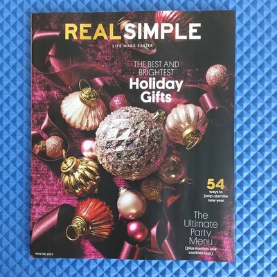 Real Simple Magazine December 2025 Holiday Gifts - NEW - No Label - Image 1 of 4
