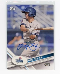 Nick Solak Topps Pro Debut Certified Autograph Staten Island Yankees #87 MiLB - Picture 1 of 2