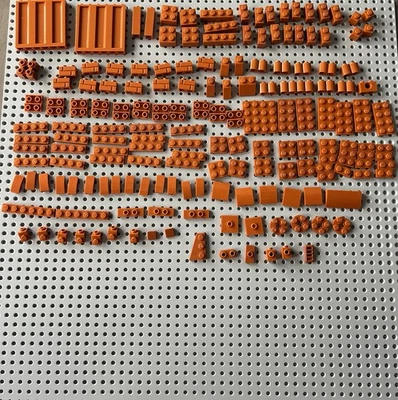 LEGO Naranja Oscuro A Granel 175 piezas Star Wars Mario Tren de Carga Ladrillo Placa Pendiente Lote Foto 1 de 4