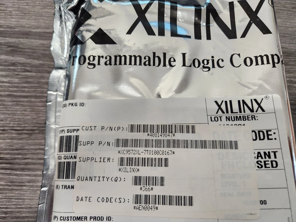 Xilinx XC9572XL-7TQ100C0167 CPLD - NOS - New Old Stock - Image 1 of 1