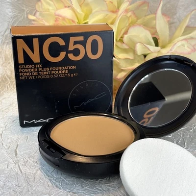 MAC NC50 Studio Fix Powder Plus Foundation Original Formula - Full Size NIB Free - Image 1 of 2