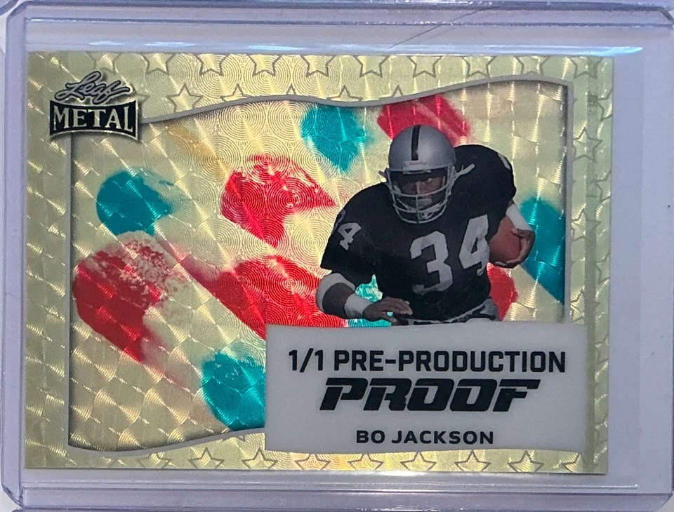 2025 Leaf Independence Day Bo Jackson Super Prismatic 金色精铸 1/1 — 第 1/1 张图片