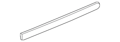 Оригинальный центральный молдинг задней двери со стороны пассажира GM угольно-черный 10347953 - Изображение 1 из 2