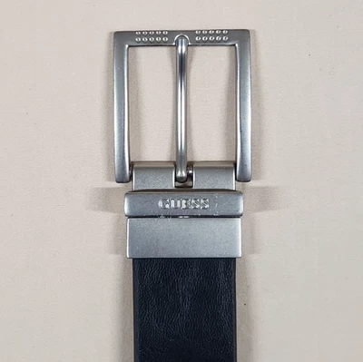 Nuevo Cinturón Guess Negro y Marrón Reversible Imitación Cuero Hombre Talla L 38-40 Foto 1 de 4