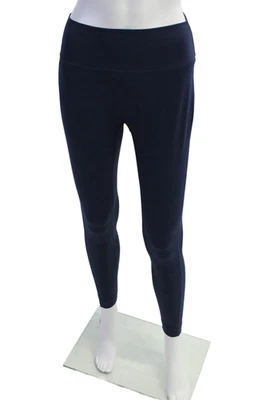 Set Active Womens Textured High Waisted Lined Leggings Navy Size L - Image 1 of 4