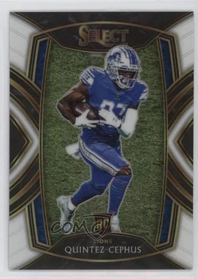 2020 Panini Select Club Level White Prizm /35 Quintez Cephus #300 Rookie RC - Image 1 of 2