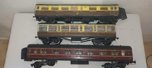 O gauge SCRATCHBUILT 3x LMS GWR Corridor Coach Coarse 3 rail - Picture 1 of 4