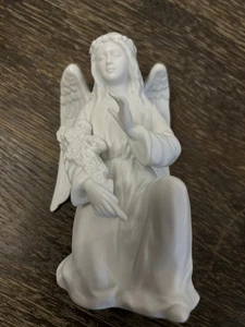 Homco Nativity Angel Figurine Porcelain #5617  3.50" x 3.25" x 5.5" - Picture 1 of 5