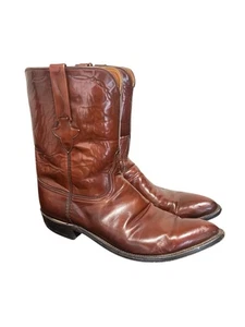 Lucchese Classics Handmade Carmel Italian Goat L350629 Size 14 Roper Boots - Picture 1 of 6