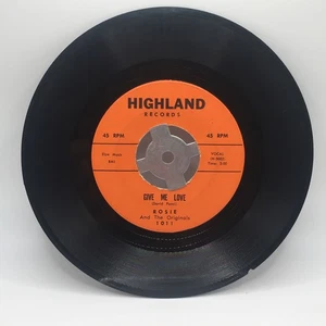 1960 Rosie And The Originals "Angel Baby/Give Me Love" 45 RPM 7" Schallplatte - Bild 1 von 2