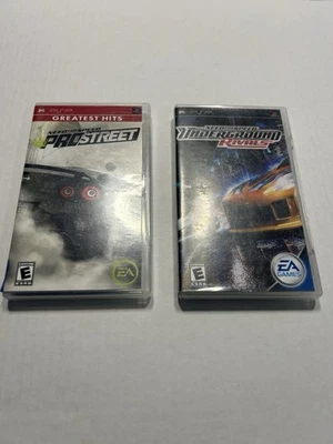PSP Game Bundle Need For Speed Pro Street, Underground Rivals Untested Complete - Image 1 of 4