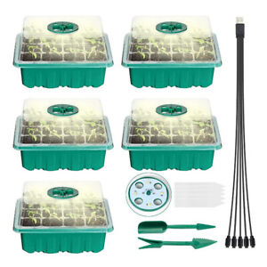 5Pack Seed Starter Trays with Grow Light Seed Starter Kit Seed Growing Starting