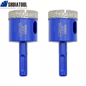 Broca para azulejos de 35 mm cortadora de sierra de agujero de diamante para vástago de porcelana cerámica SDS PLUS - Imagen 1 de 12