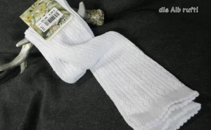 Häkellook-Kniestrumpf - Farbe: weiß, Trachtenmode, Landhausmode, Outdoor, - Bild 1 von 3