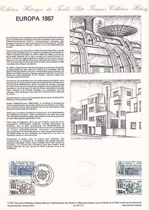 Philatelistisches Dokument 1. Tag: 17- 1987 - Europa - Bild 1 von 1