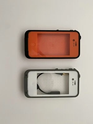 LifeProof - 保护壳 适用于 Apple iPhone 4 和 4S - 零售 - 白色/橙色 — 第 1/3 张图片