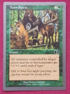 Magic The Gathering UNGLUED TEAM SPIRIT green card MTG - Picture 1 of 2