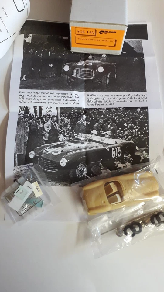 Ferrari 340 Mm Touring 1000 Miglia 1953 Kit 1/43 AeGmodelli No BBR Tron ABC  - Immagine 1 di 1