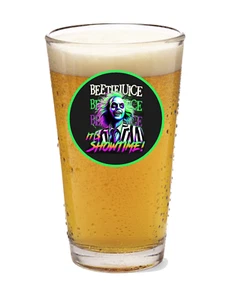 Halloween - Beetlejuice (Showtime) - Vidrio de cerveza pinta 16 oz vajilla seltzer licor - Imagen 1 de 2