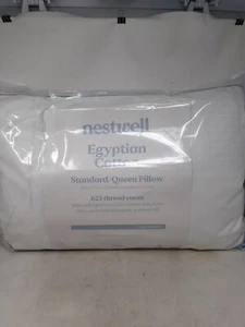 Nestwell Egyptian Cotton Standard/Queen Pillow, Firm Support 625 Thread Count