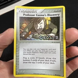 Professor Cozmo's Discovery EX Deoxys 90/107 Holograma Inverso Pokemon Card Trainer - Imagen 1 de 12