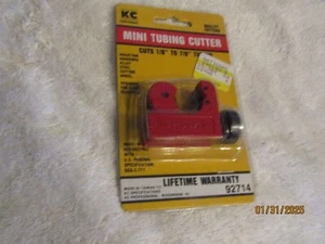KC PRO Mini Tubbing Pipe Cutter 1/8" - 7/8" Plumbing Tube Cutter 92714 NOS - Picture 1 of 2