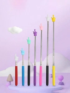 1pc Stainless Steel Telescoping Teachers Pointer Stick For Classroom Reading - Picture 1 of 9