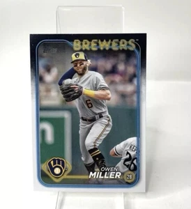 Owen Miller 2024 Topps Series 2 #537 Milwaukee Brewers Baseball Card - Picture 1 of 3